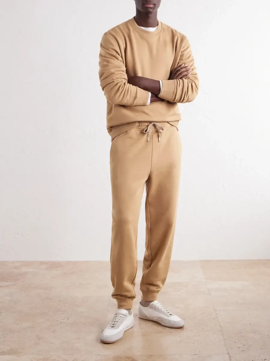 Slowear Zanone Tapered Cotton and Cashmere-Blend Jersey Sweatpants - Men | Thumbnail 2 Slowear Zanone Tapered Cotton and Cashmere-Blend Jersey Sweatpants - Men | Thumbnail 2
