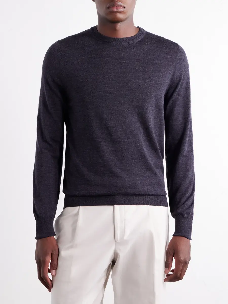 Canali Wool Sweater - Men | Thumbnail 3 Canali Wool Sweater - Men | Thumbnail 3