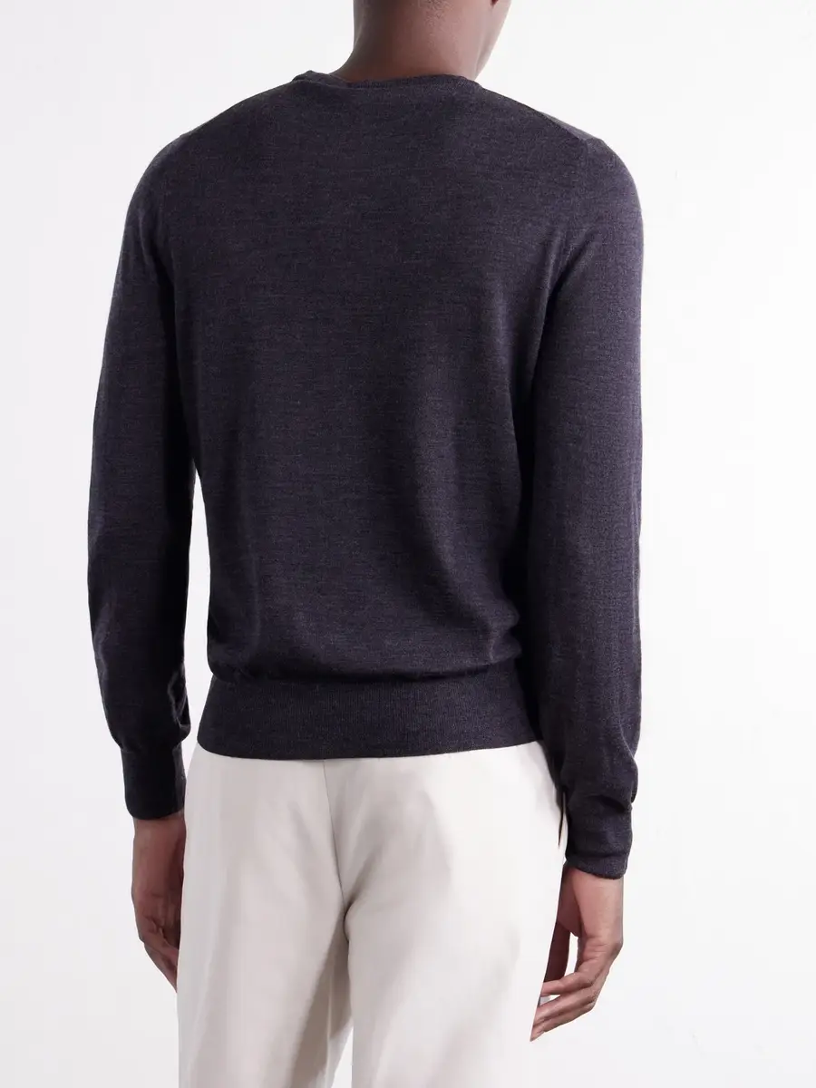 Canali Wool Sweater - Men | Thumbnail 4 Canali Wool Sweater - Men | Thumbnail 4