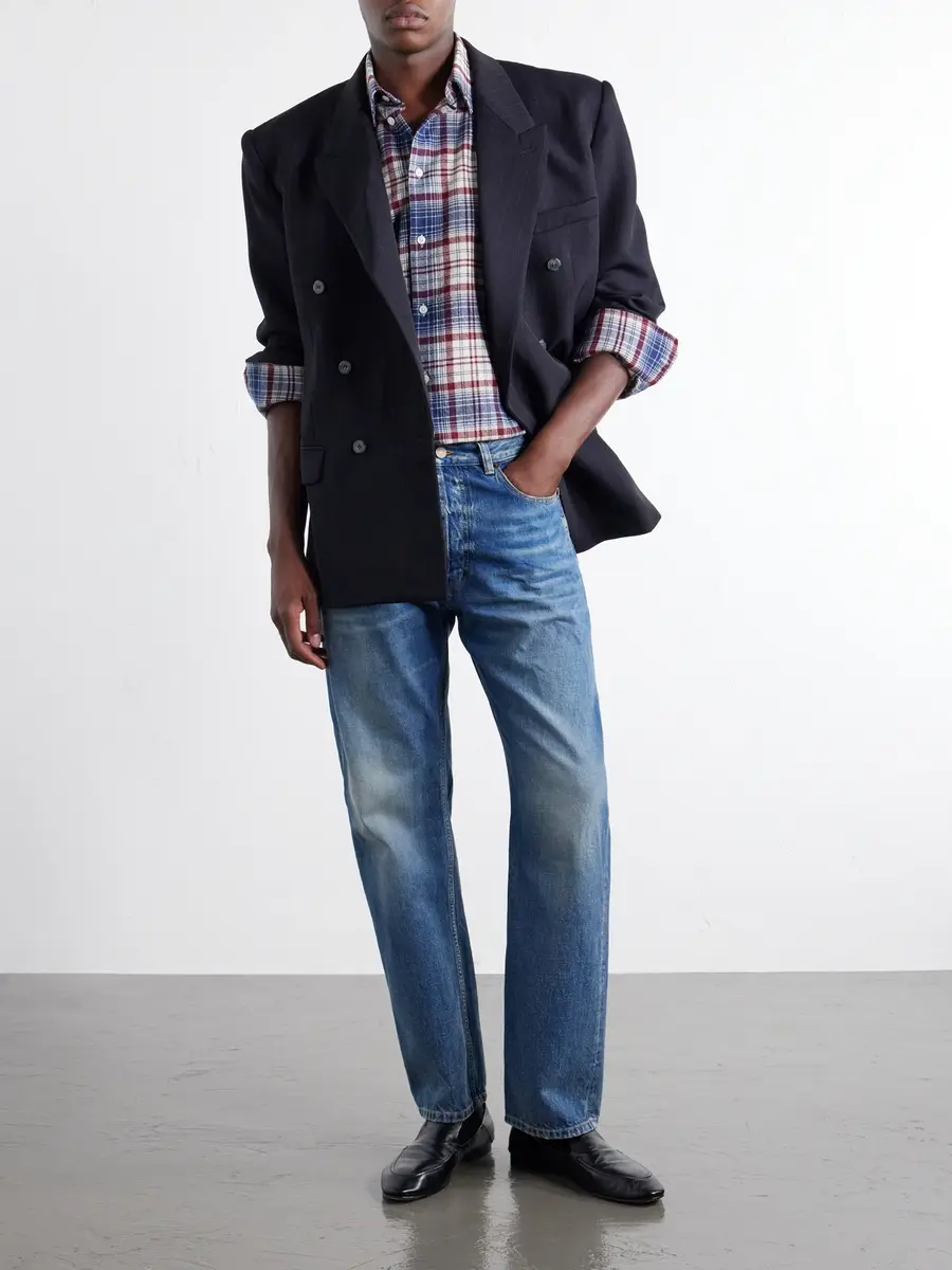 Willy Chavarria Checked Brushed Virgin Wool-Flannel Shirt - Men | Thumbnail 2 Willy Chavarria Checked Brushed Virgin Wool-Flannel Shirt - Men | Thumbnail 2