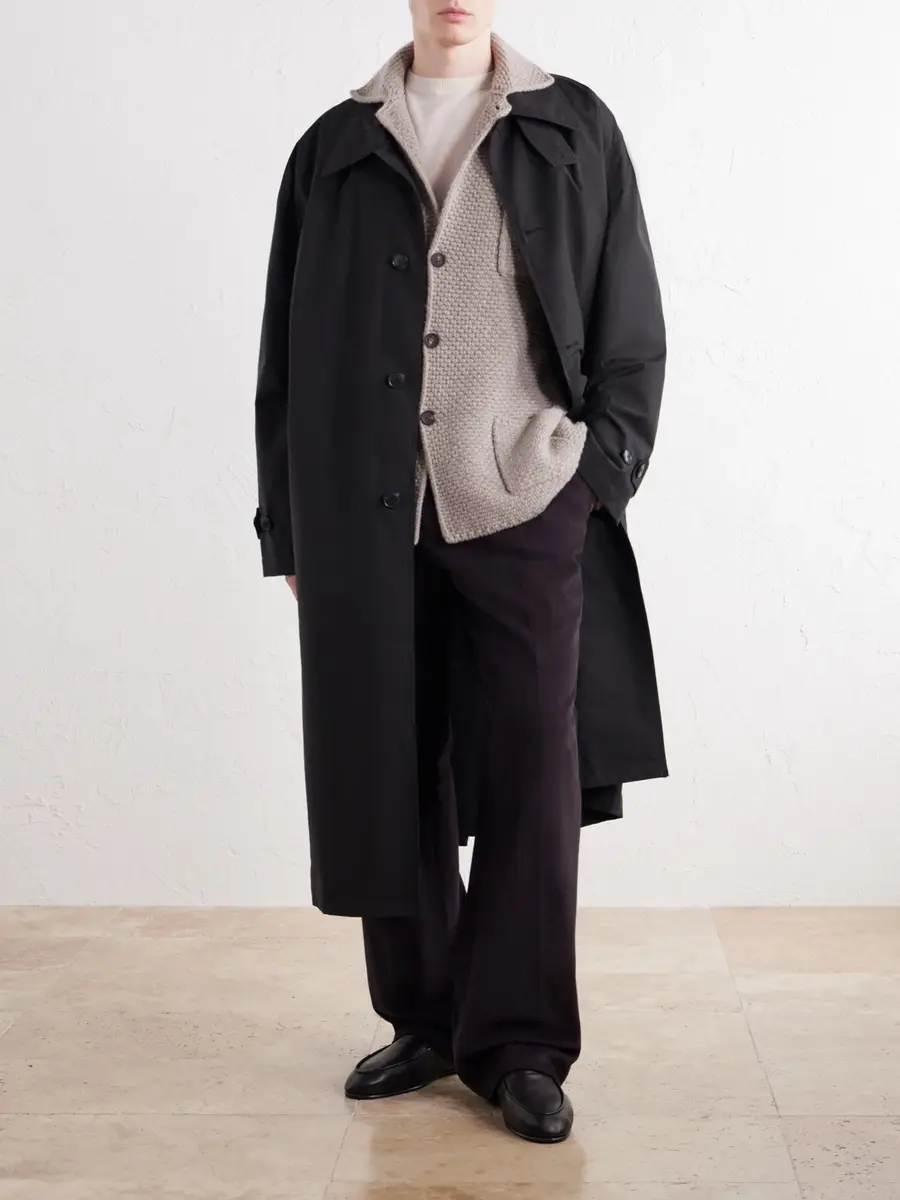Anderson & Sheppard Merino Wool and Cashmere-Blend Cardigan - Men | Thumbnail 2 Anderson & Sheppard Merino Wool and Cashmere-Blend Cardigan - Men | Thumbnail 2