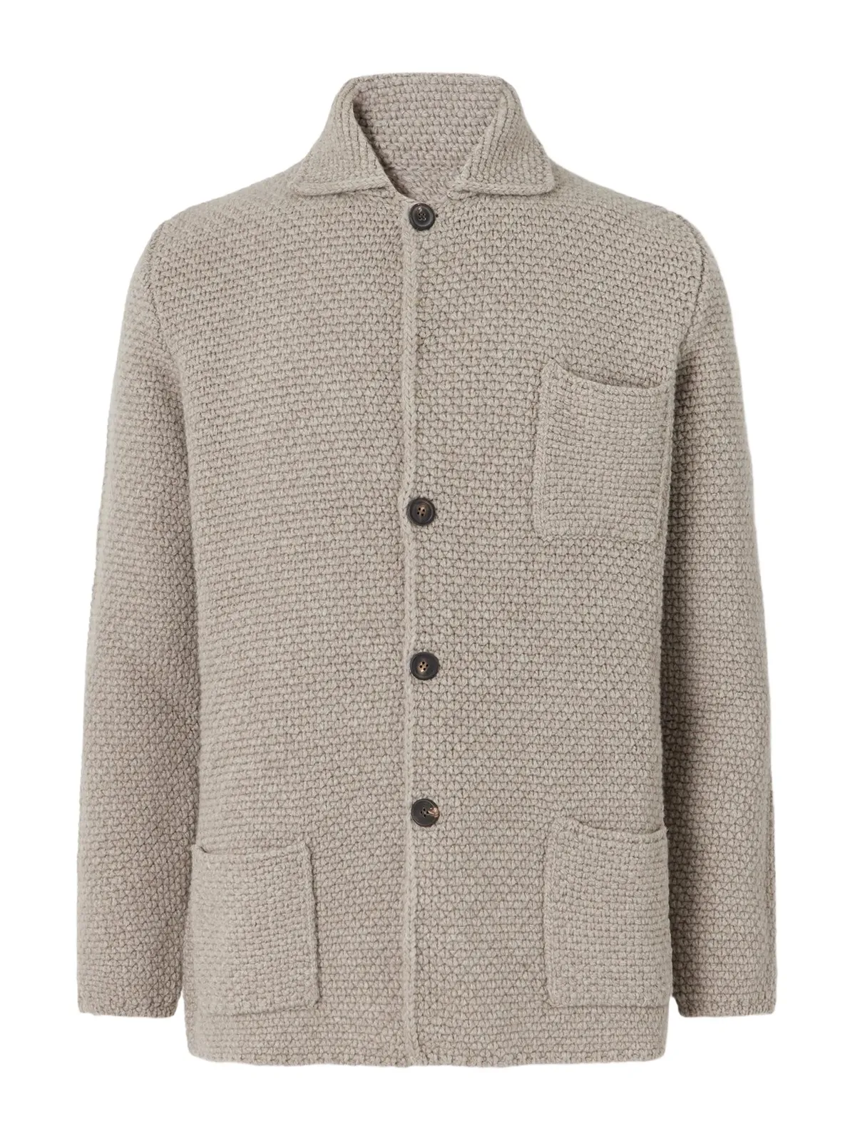 Anderson & Sheppard Merino Wool and Cashmere-Blend Cardigan - Men
