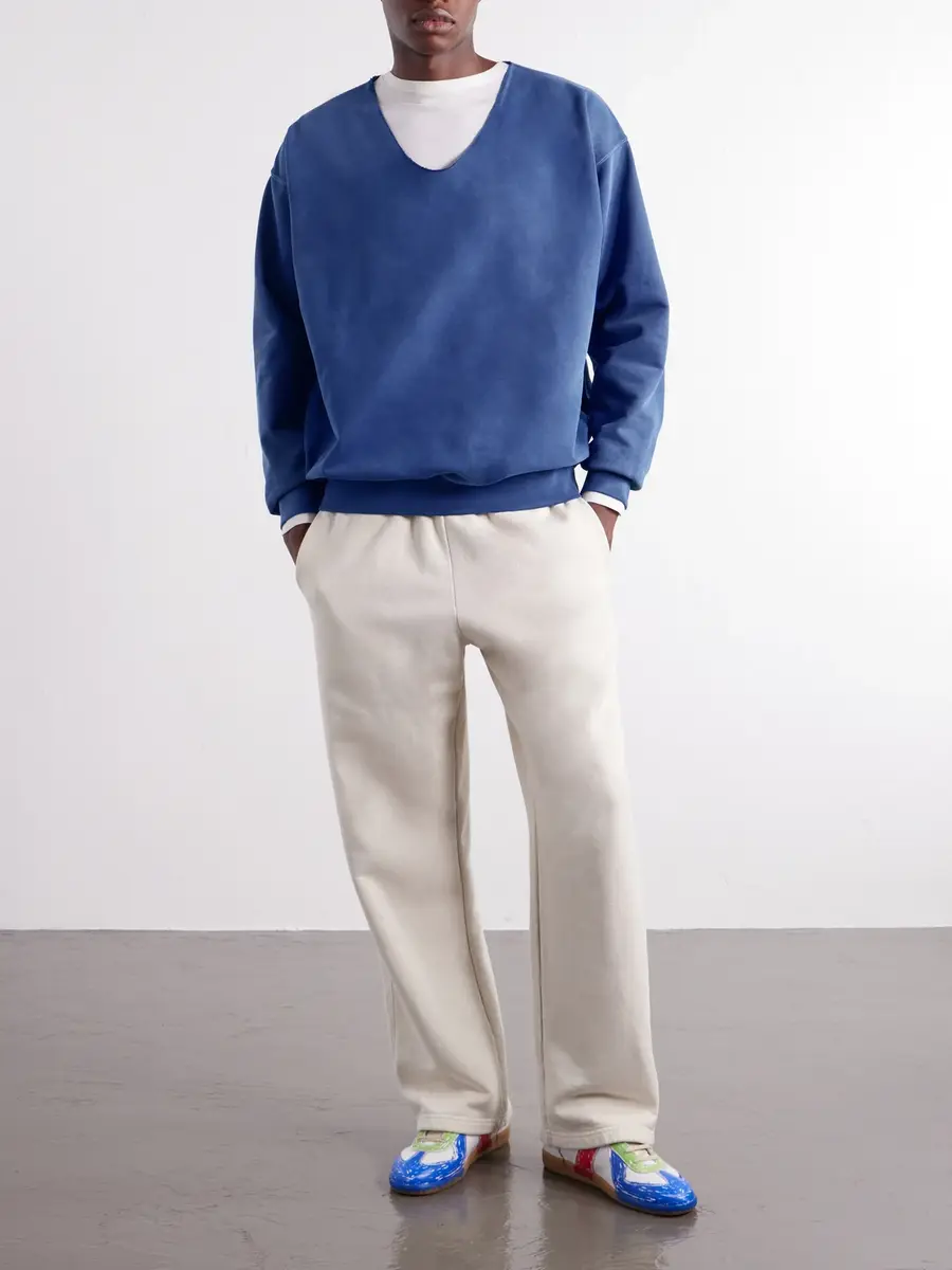 Maison Margiela Washed Cotton-Jersey Sweatshirt - Men | Thumbnail 2