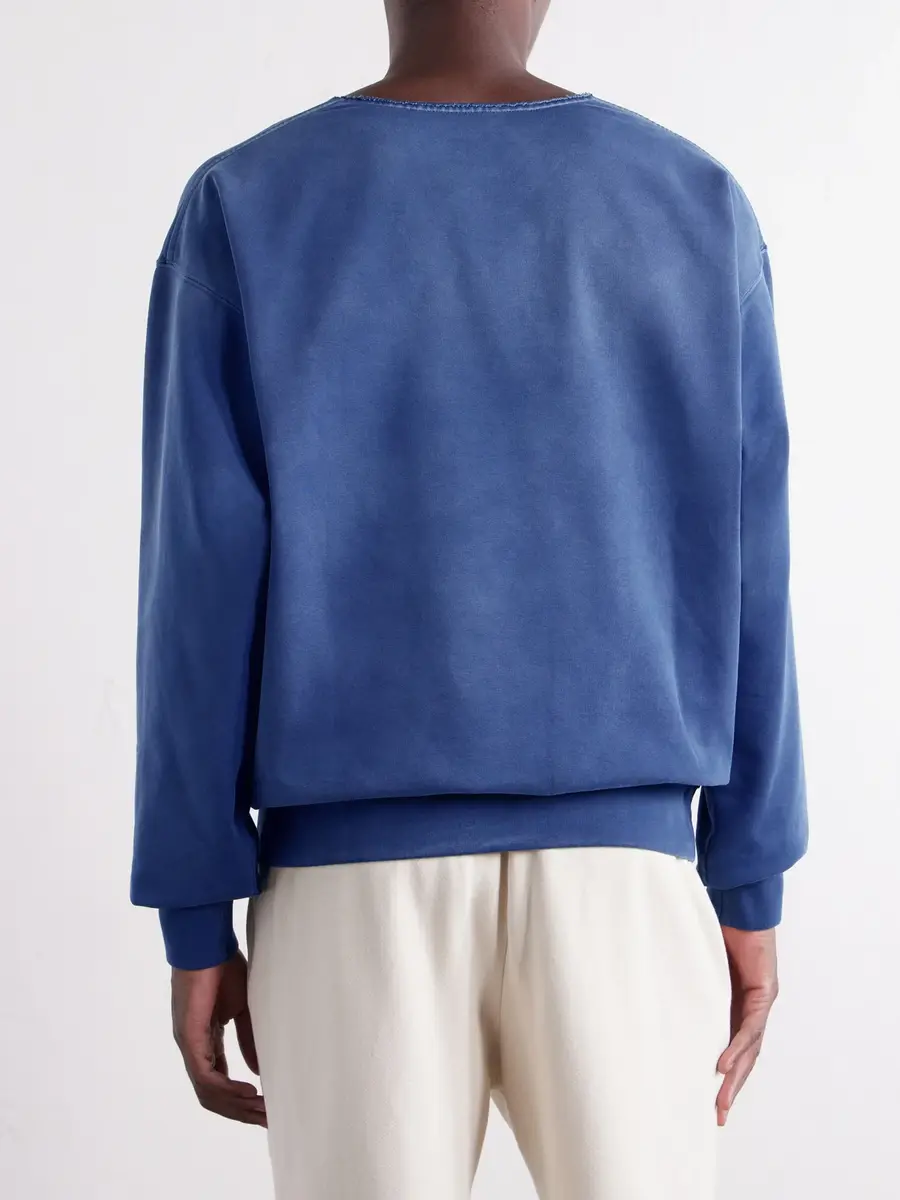 Maison Margiela Washed Cotton-Jersey Sweatshirt - Men | Thumbnail 4