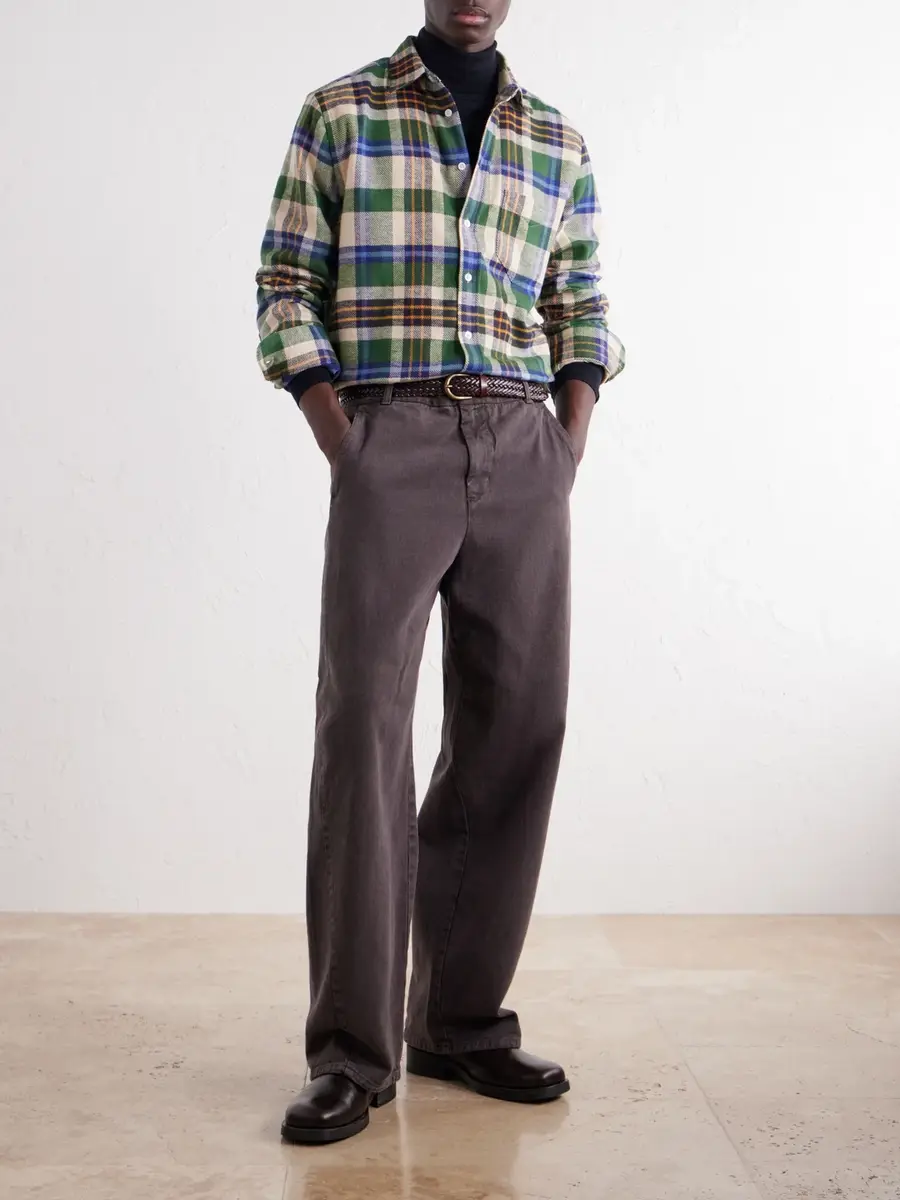 Portuguese Flannel Harbor Checked Cotton-Twill Shirt - Men | Thumbnail 2 Portuguese Flannel Harbor Checked Cotton-Twill Shirt - Men | Thumbnail 2