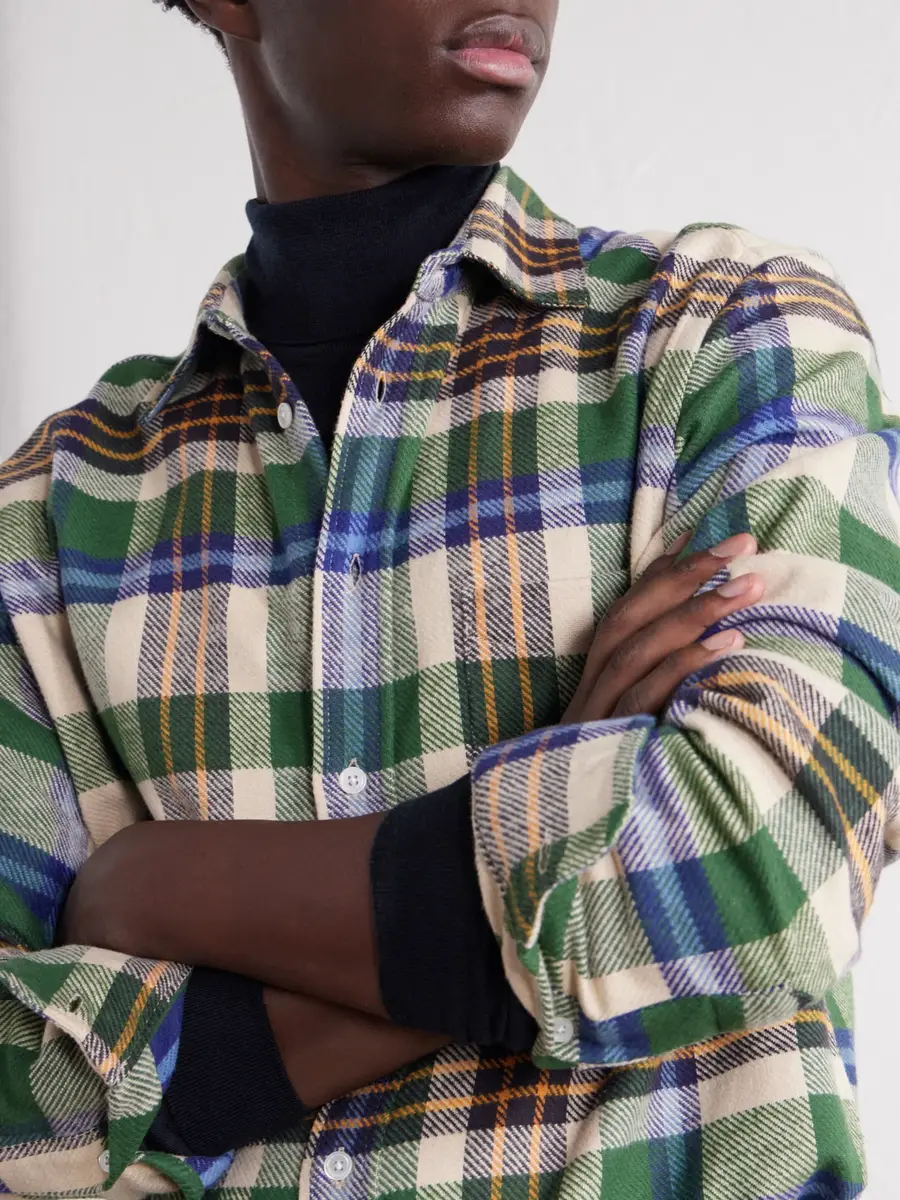 Portuguese Flannel Harbor Checked Cotton-Twill Shirt - Men | Thumbnail 5 Portuguese Flannel Harbor Checked Cotton-Twill Shirt - Men | Thumbnail 5