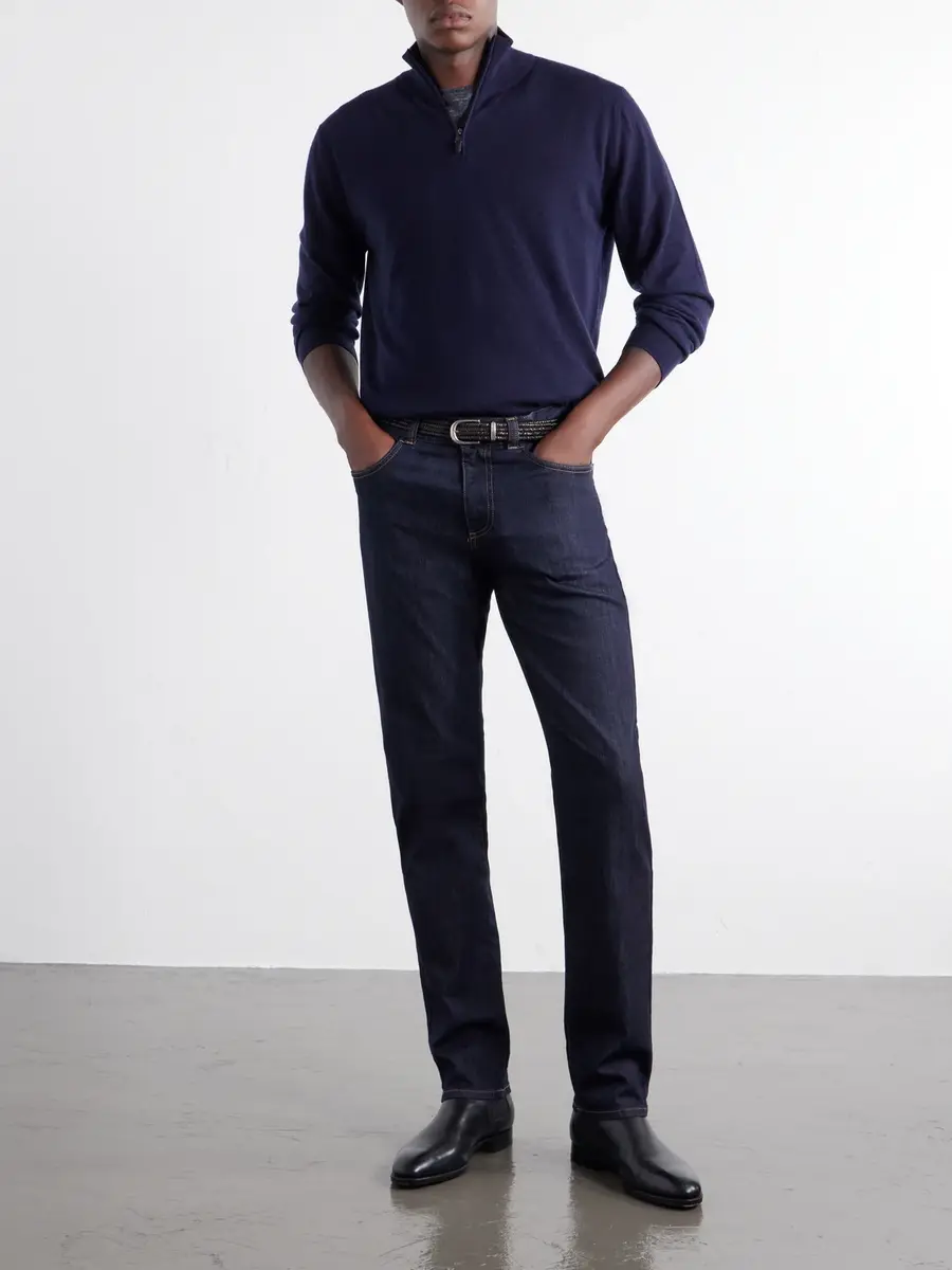 Canali Slim-Fit Straight-Leg Jeans - Men | Thumbnail 2 Canali Slim-Fit Straight-Leg Jeans - Men | Thumbnail 2