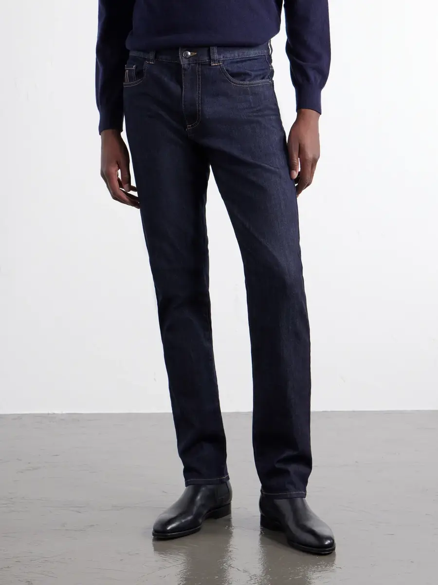 Canali Slim-Fit Straight-Leg Jeans - Men | Thumbnail 3 Canali Slim-Fit Straight-Leg Jeans - Men | Thumbnail 3
