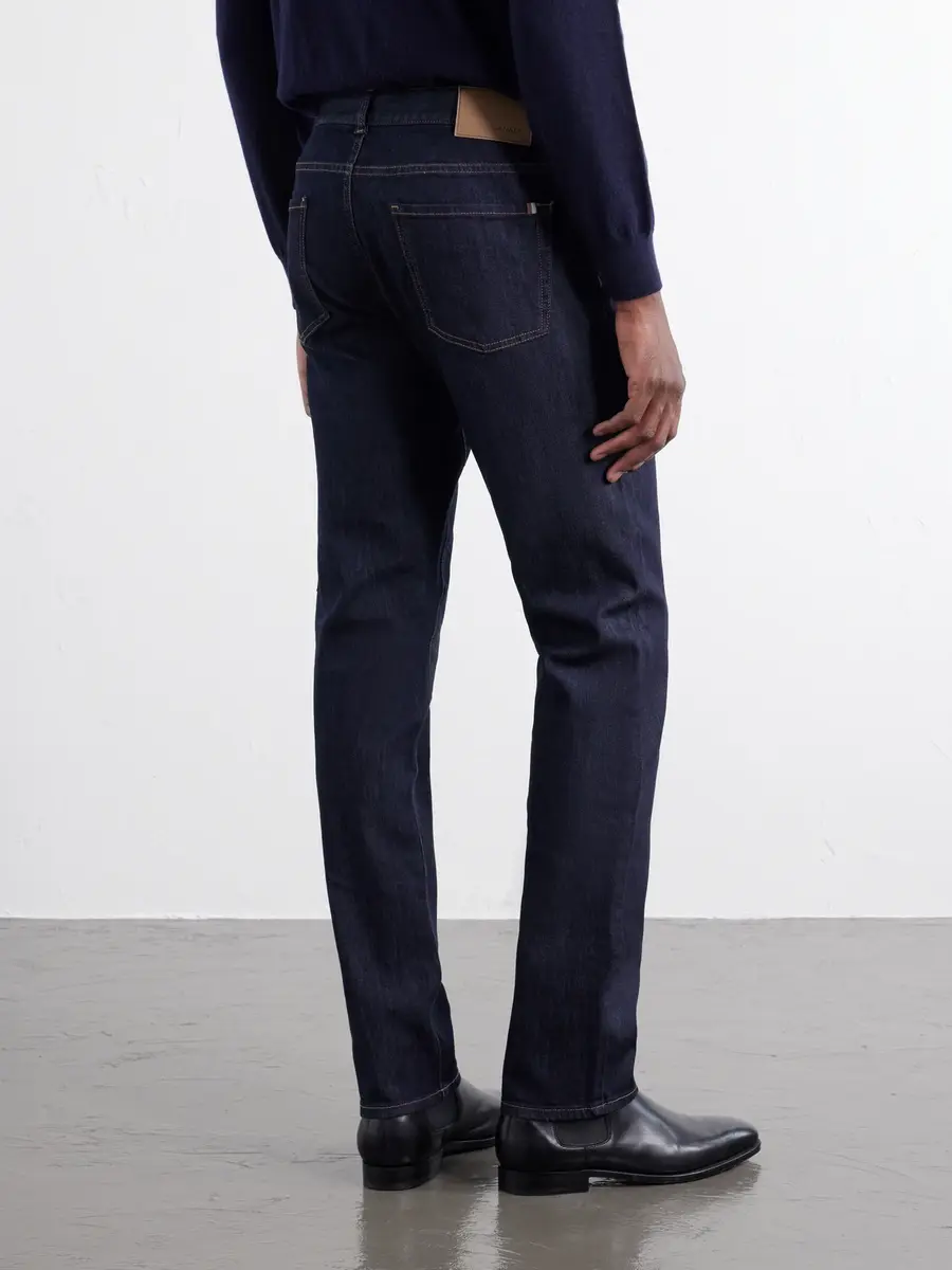 Canali Slim-Fit Straight-Leg Jeans - Men | Thumbnail 4 Canali Slim-Fit Straight-Leg Jeans - Men | Thumbnail 4