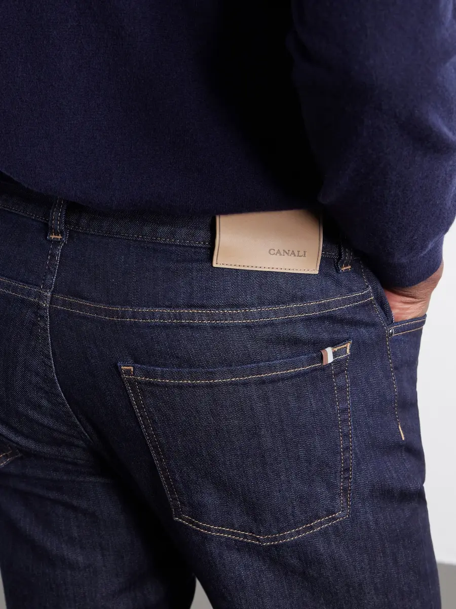 Canali Slim-Fit Straight-Leg Jeans - Men | Thumbnail 5 Canali Slim-Fit Straight-Leg Jeans - Men | Thumbnail 5