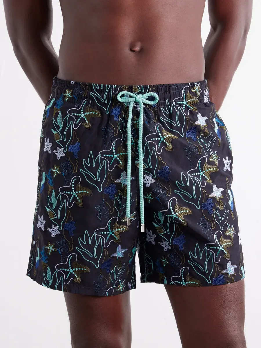 Vilebrequin Mistral Straight-Leg Mid-Length Embroidered Recycled Swim Shorts - Men | Thumbnail 2 Vilebrequin Mistral Straight-Leg Mid-Length Embroidered Recycled Swim Shorts - Men | Thumbnail 2