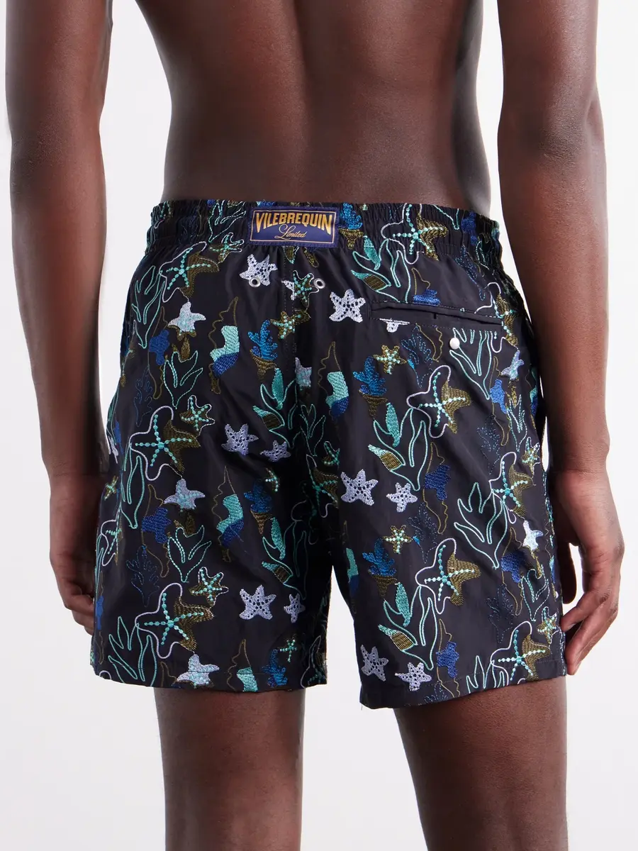 Vilebrequin Mistral Straight-Leg Mid-Length Embroidered Recycled Swim Shorts - Men | Thumbnail 3 Vilebrequin Mistral Straight-Leg Mid-Length Embroidered Recycled Swim Shorts - Men | Thumbnail 3