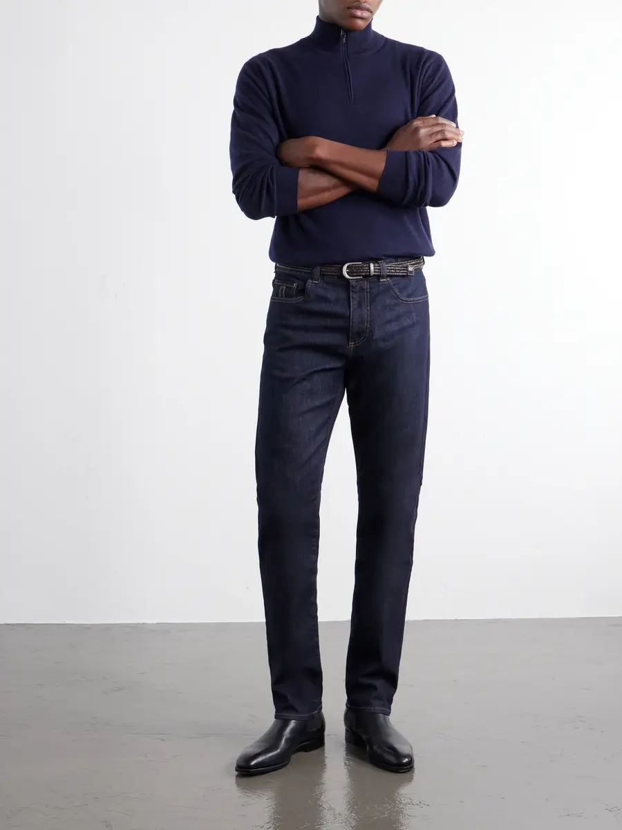 Canali Cashmere Half-Zip Sweater - Men | Thumbnail 2
