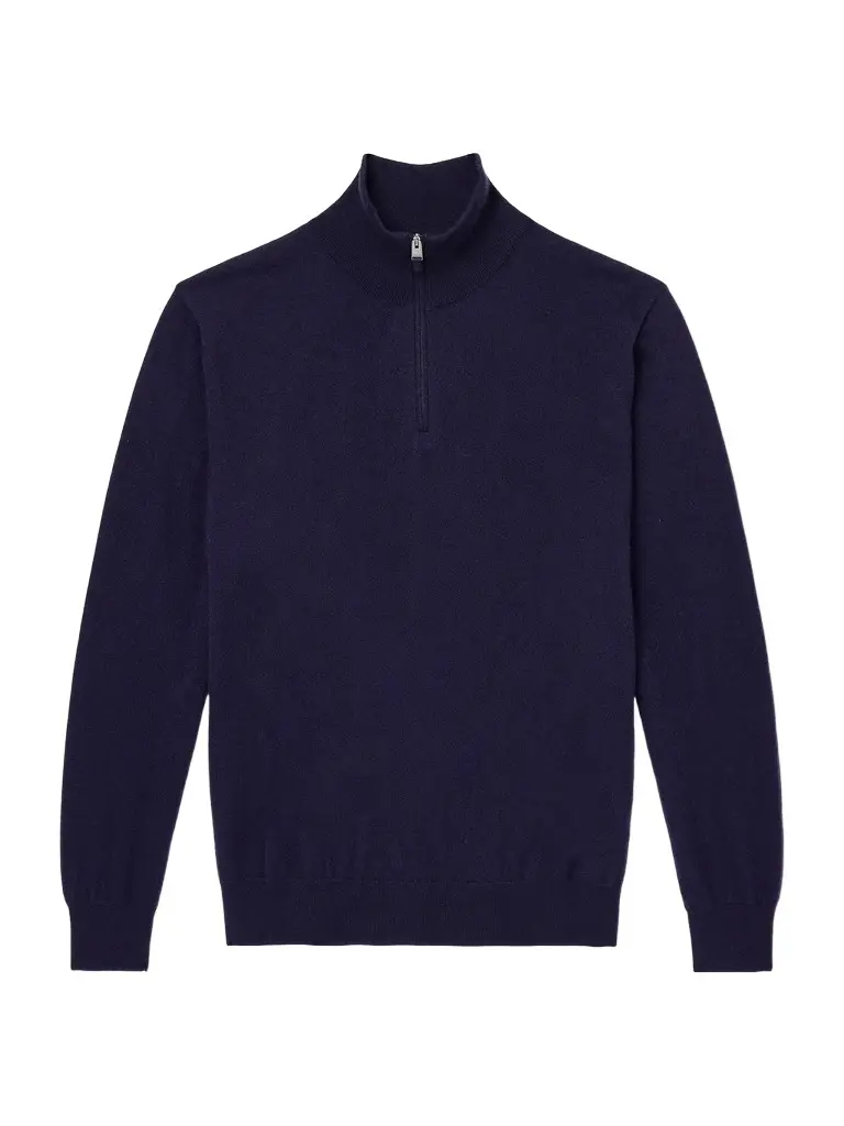 Cashmere Half-Zip Sweater - Men