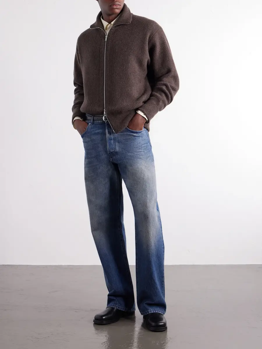 ssstein Ribbed Wool Zip-Up Cardigan - Men | Thumbnail 2 ssstein Ribbed Wool Zip-Up Cardigan - Men | Thumbnail 2
