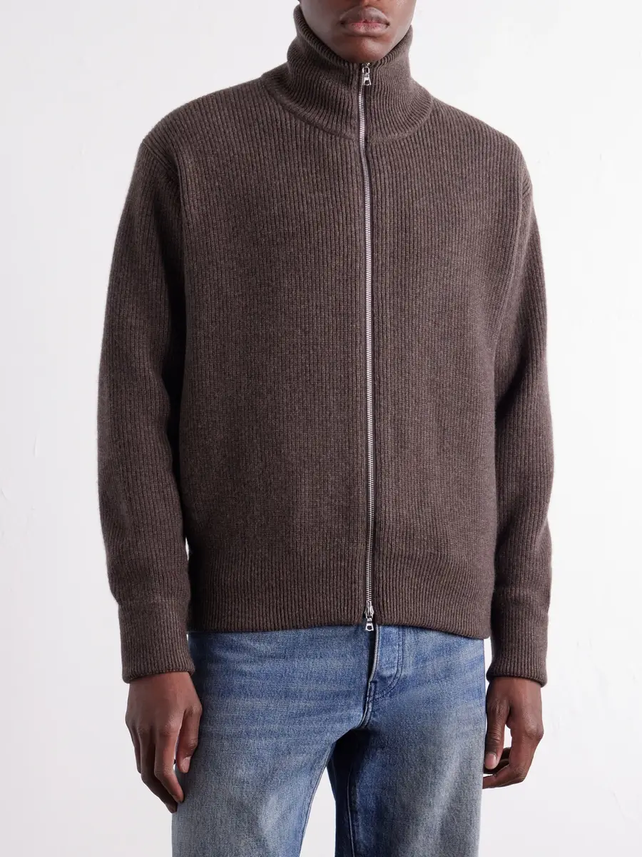 ssstein Ribbed Wool Zip-Up Cardigan - Men | Thumbnail 3 ssstein Ribbed Wool Zip-Up Cardigan - Men | Thumbnail 3