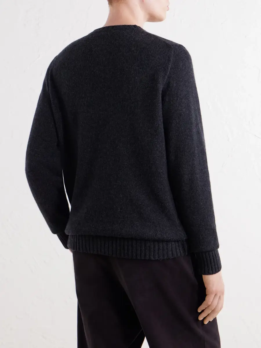 Anderson & Sheppard Super Soft Cashmere Sweater - Men | Thumbnail 4 Anderson & Sheppard Super Soft Cashmere Sweater - Men | Thumbnail 4