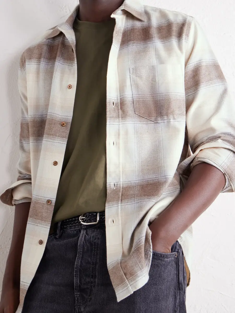 Portuguese Flannel Pantine Checked Cotton-Flannel Shirt - Men | Thumbnail 5 Portuguese Flannel Pantine Checked Cotton-Flannel Shirt - Men | Thumbnail 5