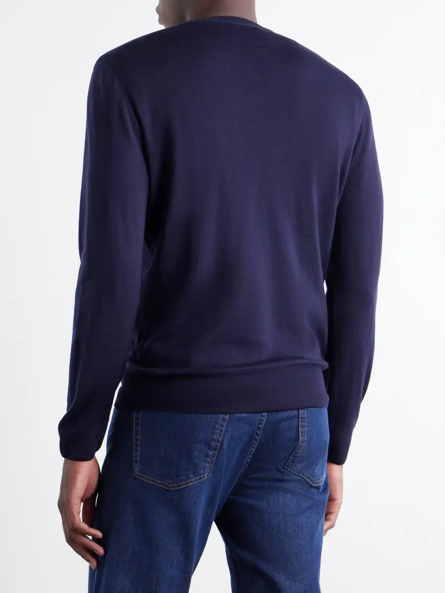 Canali Wool Sweater - Men | Thumbnail 4 Canali Wool Sweater - Men | Thumbnail 4