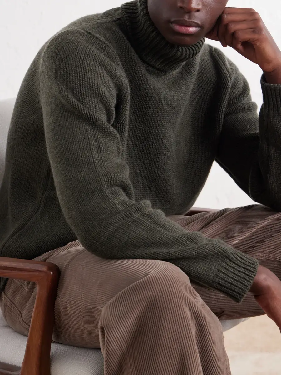 Anderson & Sheppard Cashmere Rollneck Sweater - Men | Thumbnail 5 Anderson & Sheppard Cashmere Rollneck Sweater - Men | Thumbnail 5