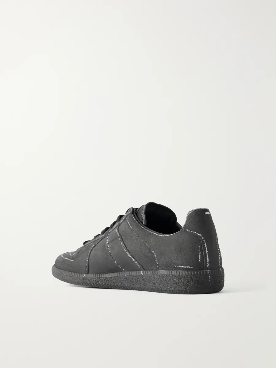 Maison Margiela Replica Blackboard-Effect Leather Sneakers - Men | Thumbnail 4 Maison Margiela Replica Blackboard-Effect Leather Sneakers - Men | Thumbnail 4