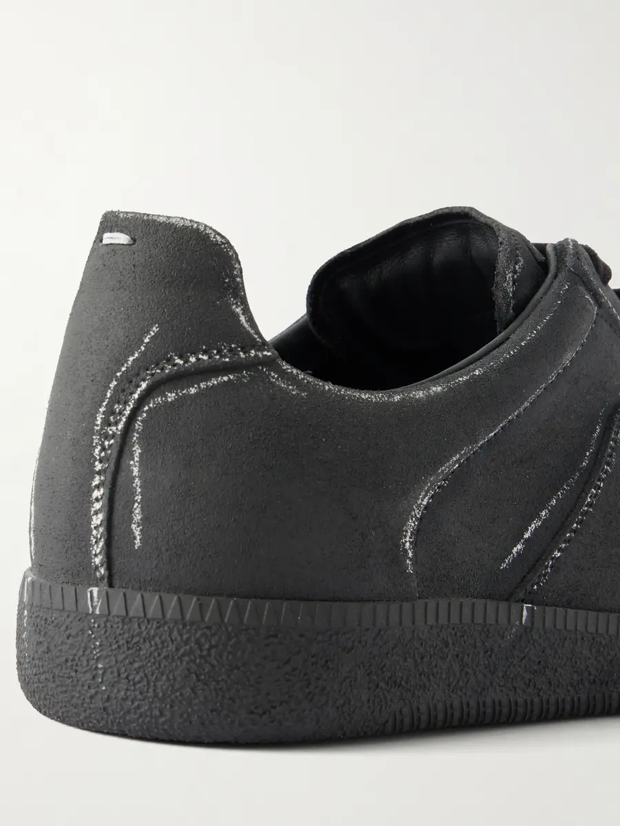 Maison Margiela Replica Blackboard-Effect Leather Sneakers - Men | Thumbnail 5 Maison Margiela Replica Blackboard-Effect Leather Sneakers - Men | Thumbnail 5