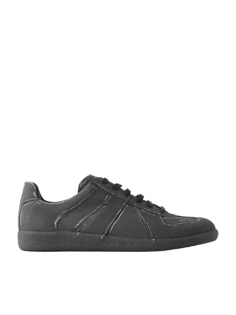 Maison Margiela Replica Blackboard-Effect Leather Sneakers - Men