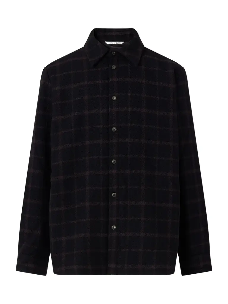 A Kind Of Guise Marani Padded Checked Virgin Wool-Twill Overshirt - Men