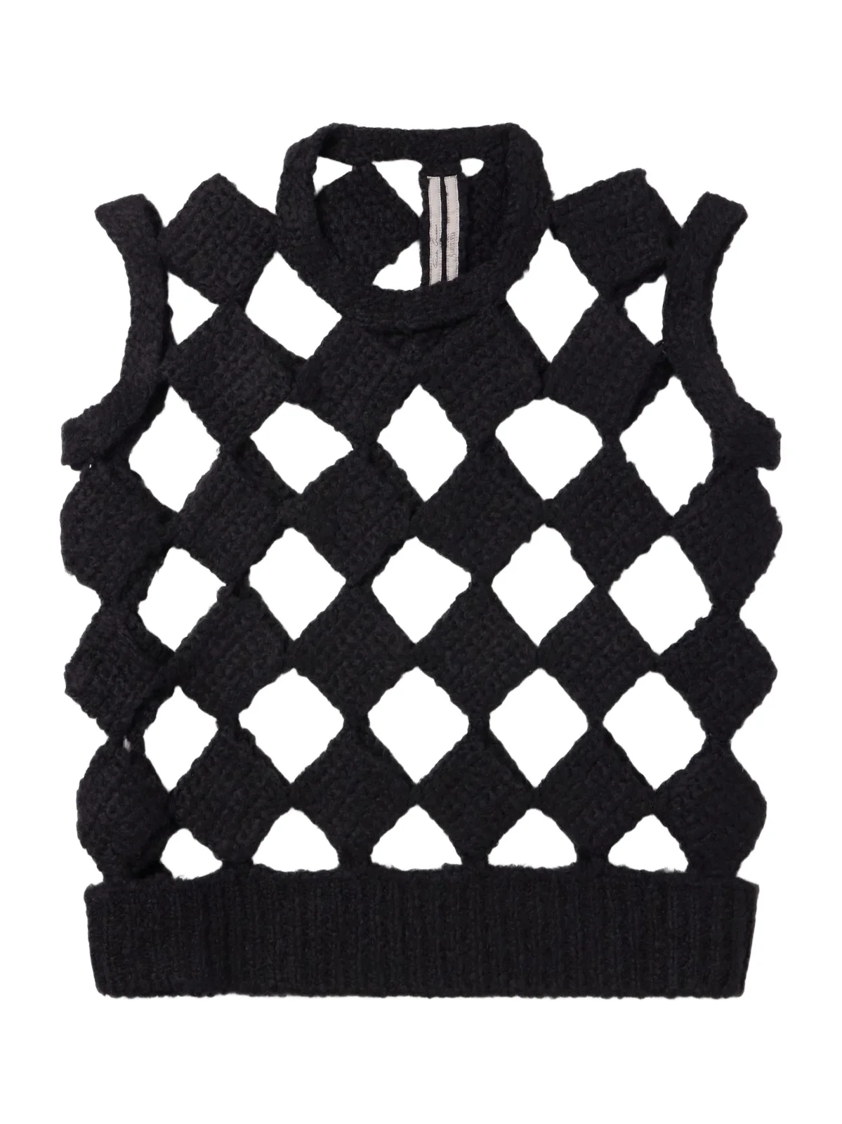 Rick Owens Macramé Cashmere and Silk-Blend Sweater Vest - Men