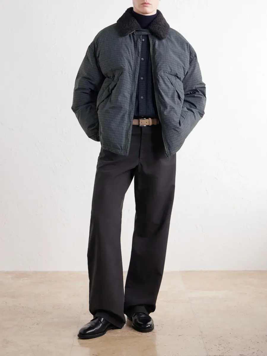 A Kind Of Guise Esca Checked Cotton, Alpaca and Mohair-Trimmed Shell Down Jacket - Men | Thumbnail 2