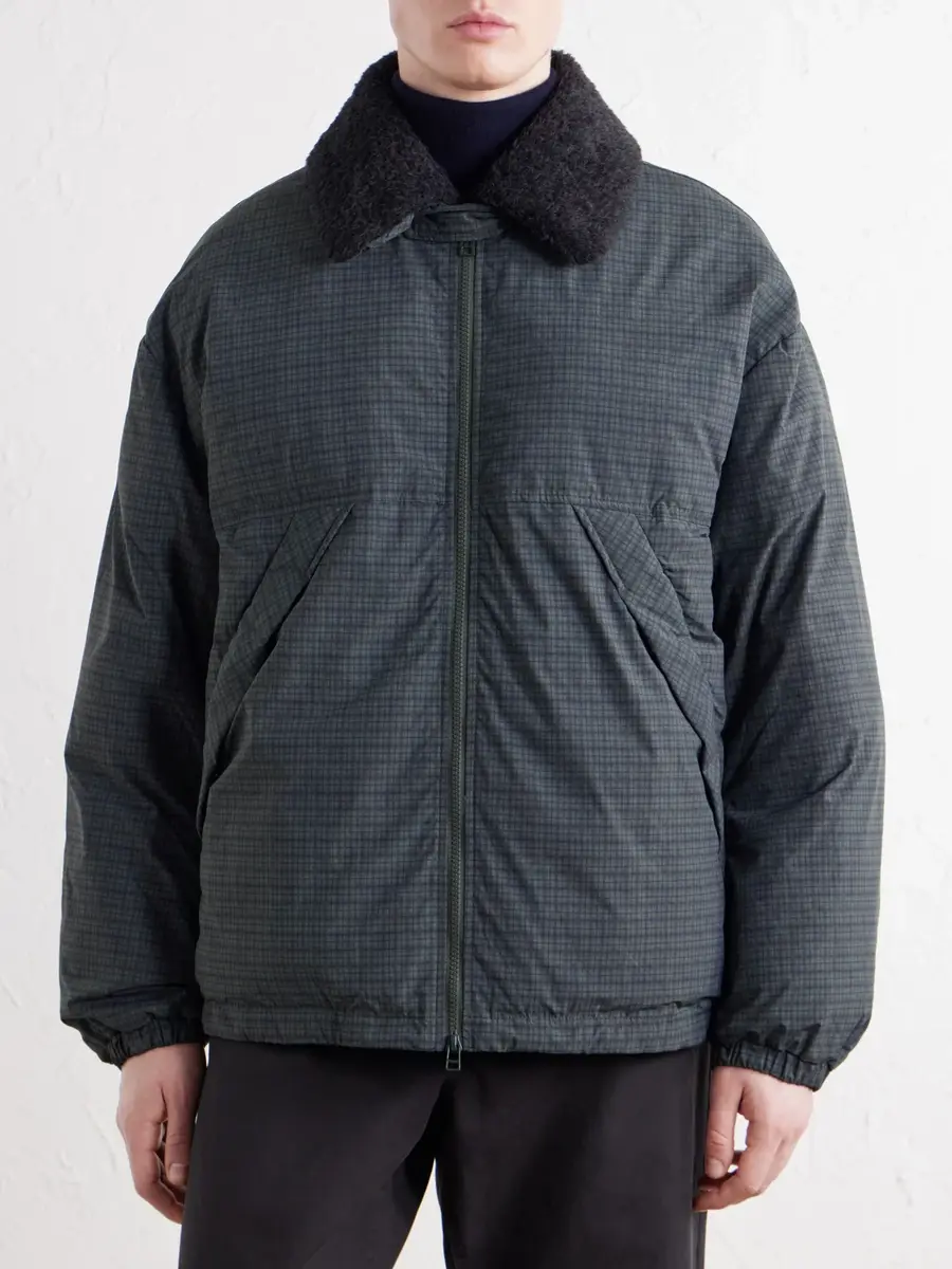 A Kind Of Guise Esca Checked Cotton, Alpaca and Mohair-Trimmed Shell Down Jacket - Men | Thumbnail 3