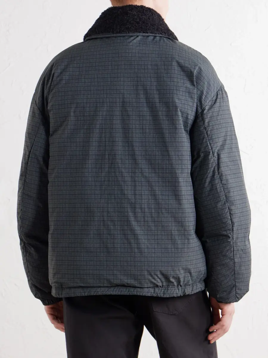 A Kind Of Guise Esca Checked Cotton, Alpaca and Mohair-Trimmed Shell Down Jacket - Men | Thumbnail 4