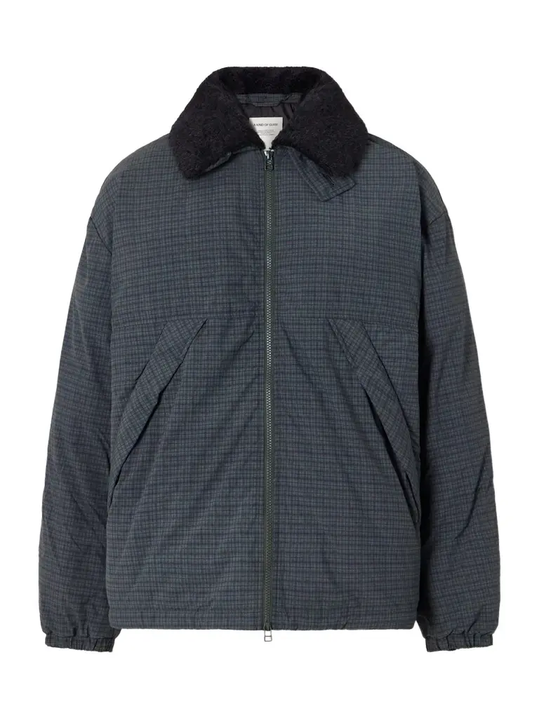 A Kind Of Guise Esca Checked Cotton, Alpaca and Mohair-Trimmed Shell Down Jacket - Men
