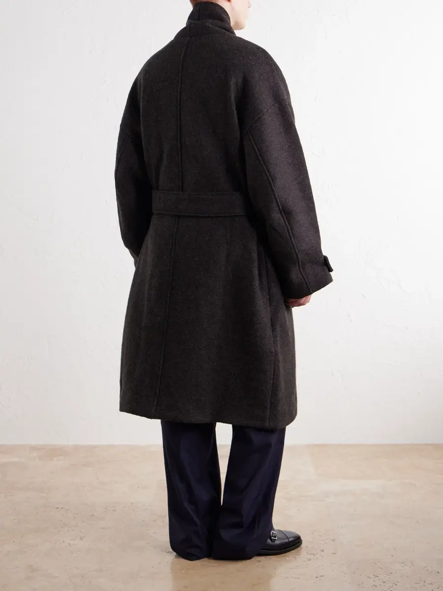 A Kind Of Guise Jaca Shawl-Collar Belted Virgin Wool-Felt Coat - Men | Thumbnail 4 A Kind Of Guise Jaca Shawl-Collar Belted Virgin Wool-Felt Coat - Men | Thumbnail 4