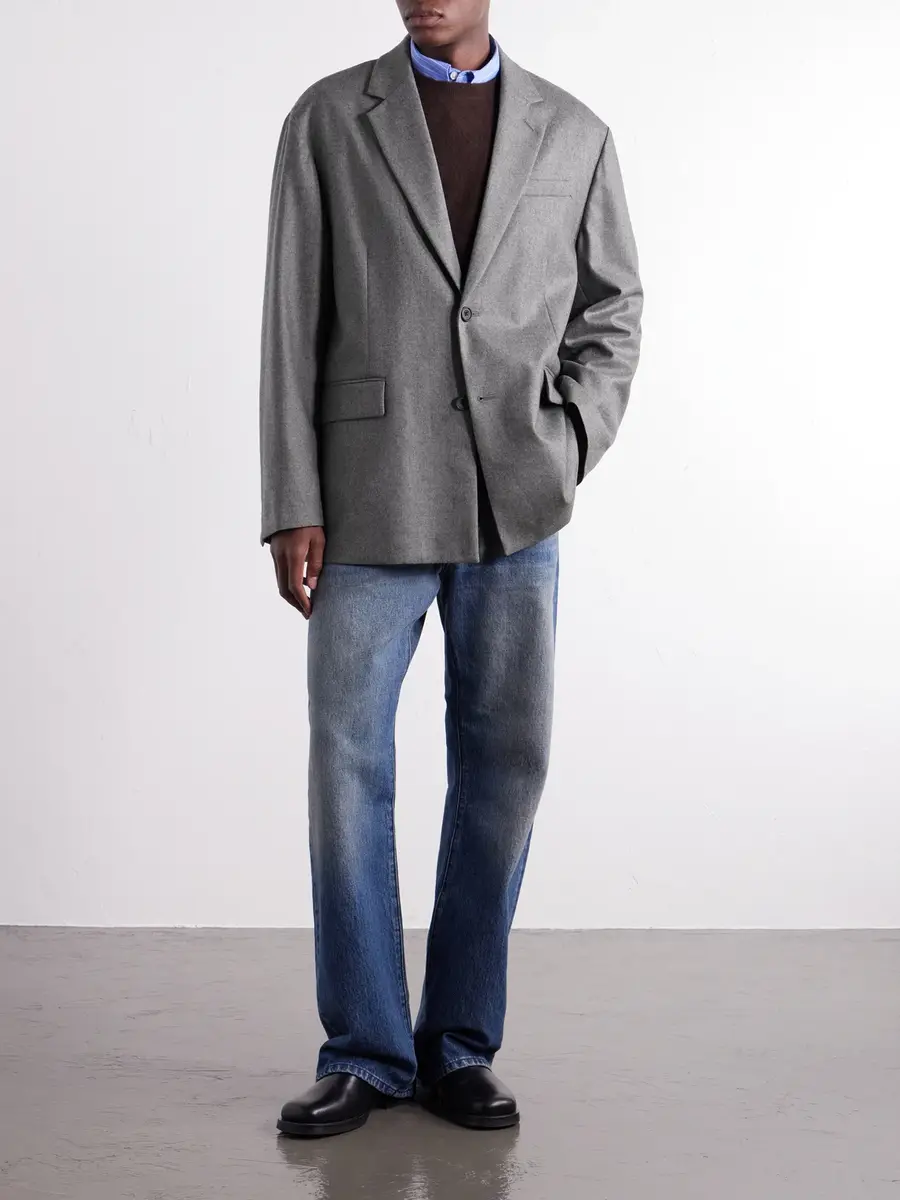 ssstein Oversized Wool-Blend Flannel Blazer - Men | Thumbnail 2 ssstein Oversized Wool-Blend Flannel Blazer - Men | Thumbnail 2