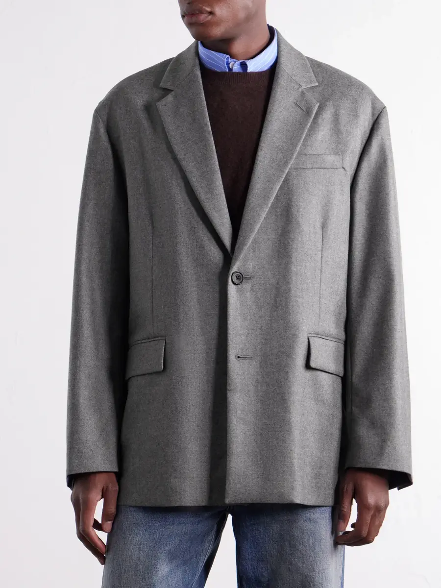 ssstein Oversized Wool-Blend Flannel Blazer - Men | Thumbnail 3 ssstein Oversized Wool-Blend Flannel Blazer - Men | Thumbnail 3