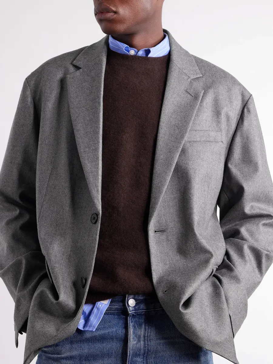 ssstein Oversized Wool-Blend Flannel Blazer - Men | Thumbnail 5 ssstein Oversized Wool-Blend Flannel Blazer - Men | Thumbnail 5