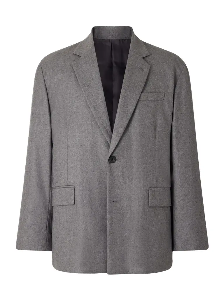 ssstein Oversized Wool-Blend Flannel Blazer - Men