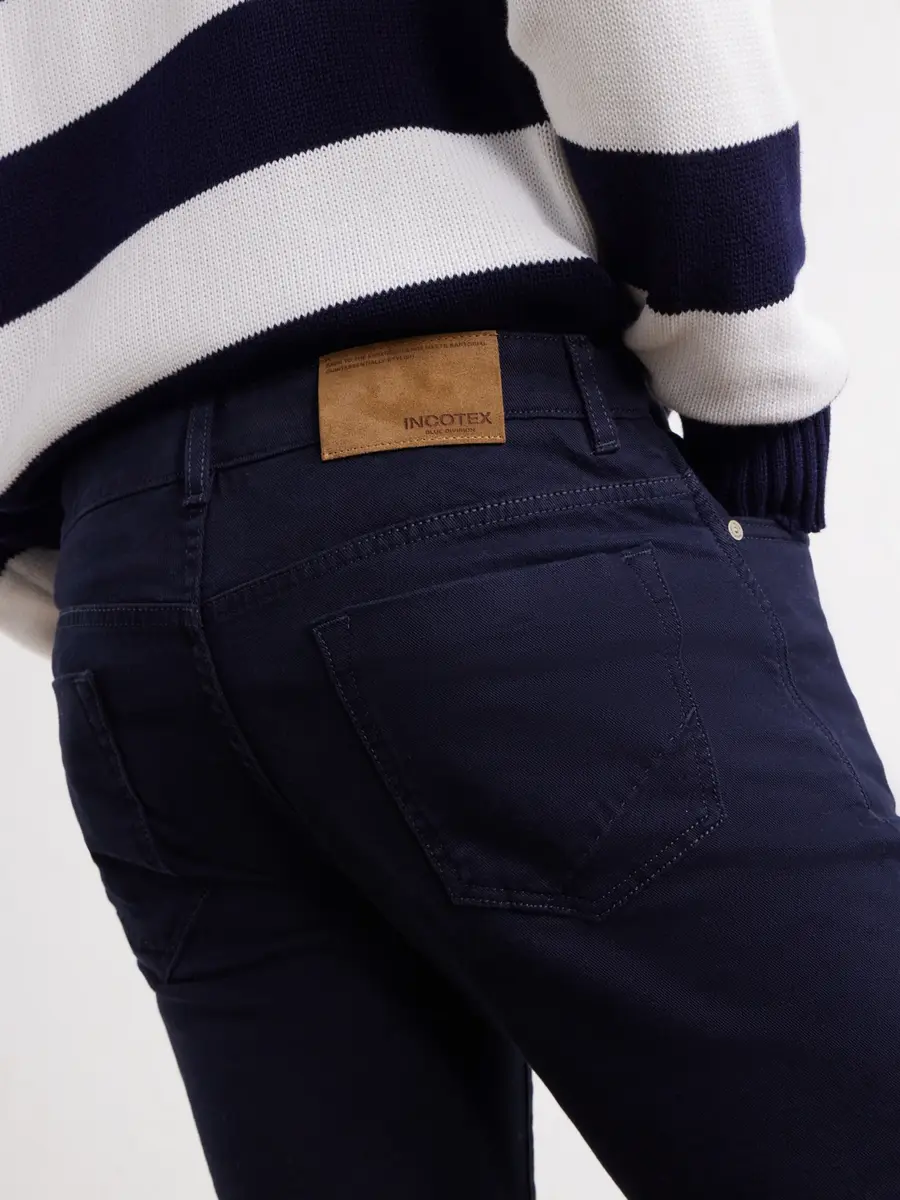Slowear Incotex Blue Division Slim-Fit Straight-Leg Stretch Cotton-Twill Trousers - Men | Thumbnail 5 Slowear Incotex Blue Division Slim-Fit Straight-Leg Stretch Cotton-Twill Trousers - Men | Thumbnail 5