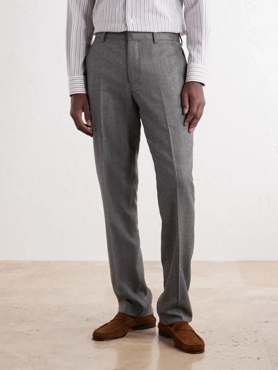 Paul Smith Brierley Straight-Leg Herringbone Wool and Cashmere-Blend Suit Trousers - Men | Thumbnail 3 Paul Smith Brierley Straight-Leg Herringbone Wool and Cashmere-Blend Suit Trousers - Men | Thumbnail 3