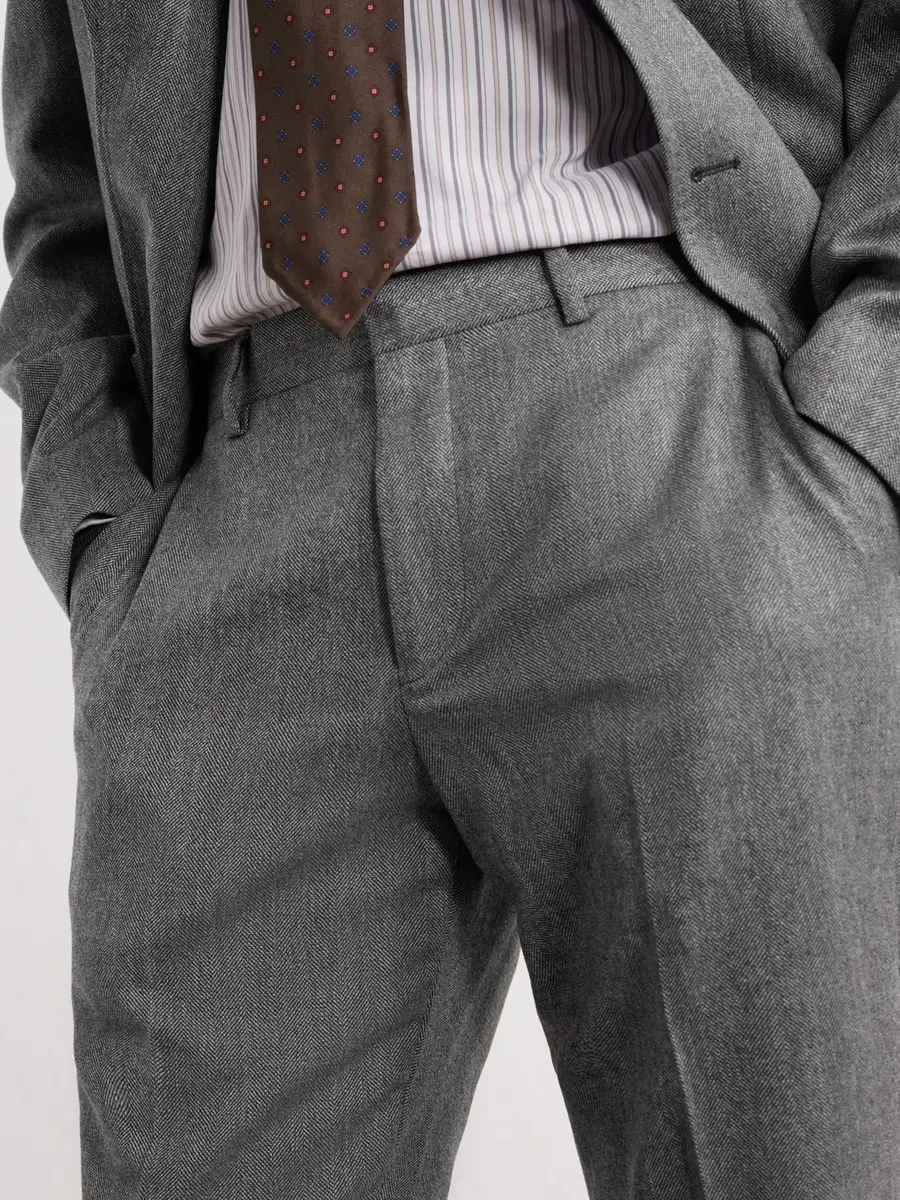 Paul Smith Brierley Straight-Leg Herringbone Wool and Cashmere-Blend Suit Trousers - Men | Thumbnail 5 Paul Smith Brierley Straight-Leg Herringbone Wool and Cashmere-Blend Suit Trousers - Men | Thumbnail 5