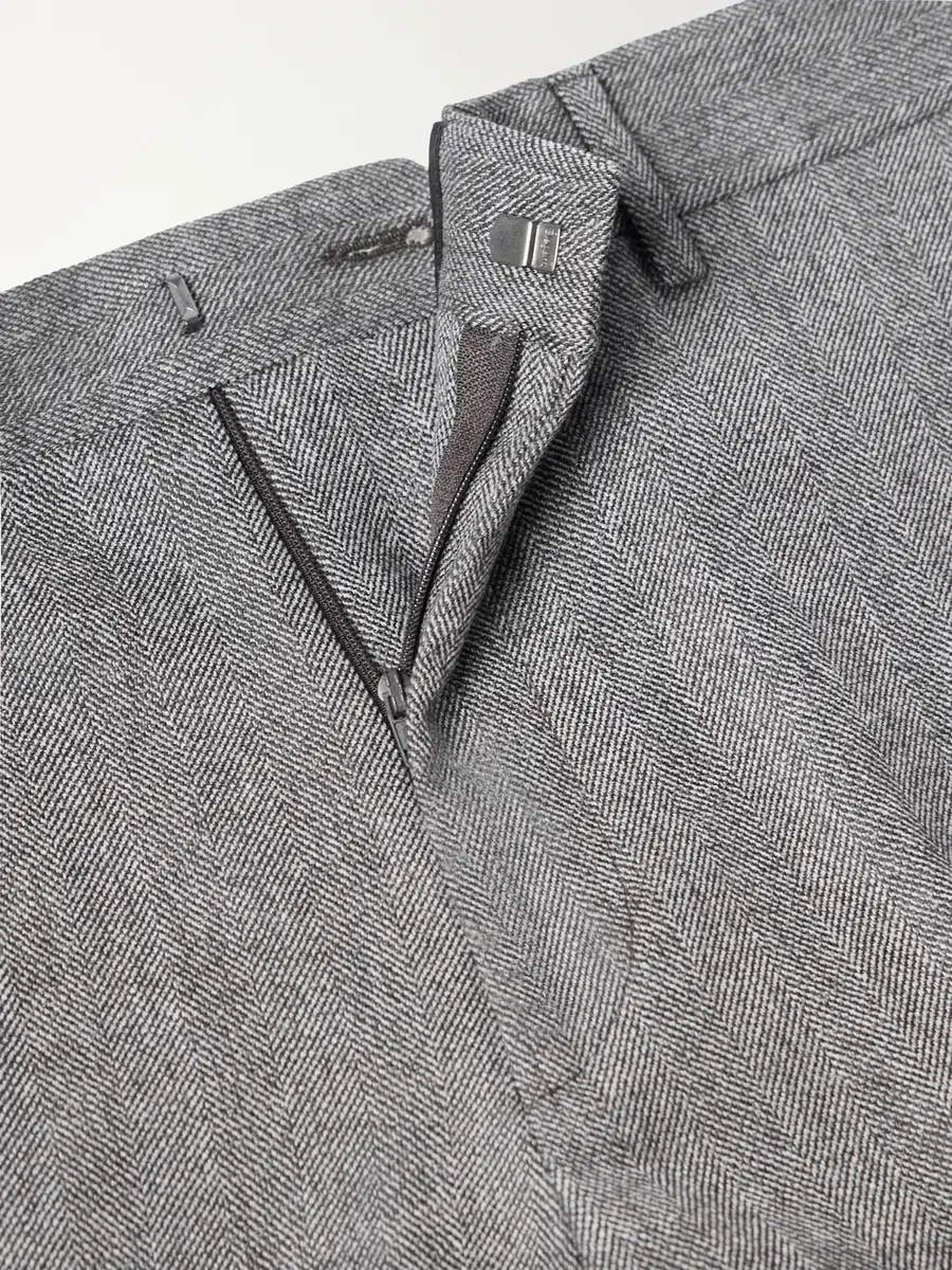 Paul Smith Brierley Straight-Leg Herringbone Wool and Cashmere-Blend Suit Trousers - Men | Thumbnail 6 Paul Smith Brierley Straight-Leg Herringbone Wool and Cashmere-Blend Suit Trousers - Men | Thumbnail 6