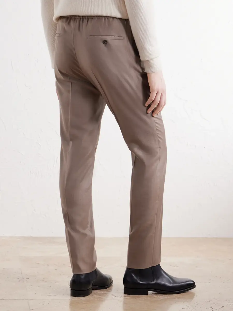 Slowear Tapered Wool and Silk-Blend Twill Drawstring Trousers - Men | Thumbnail 4 Slowear Tapered Wool and Silk-Blend Twill Drawstring Trousers - Men | Thumbnail 4