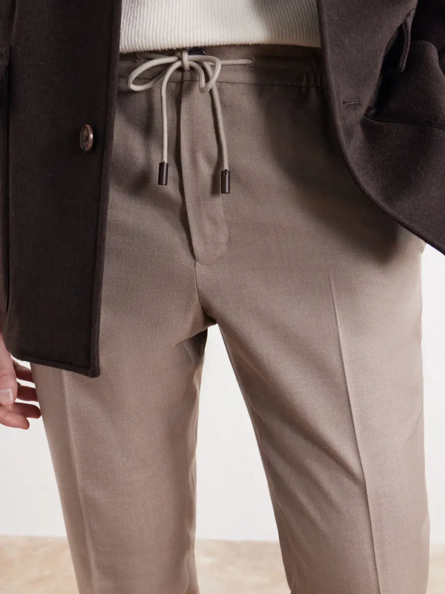 Slowear Tapered Wool and Silk-Blend Twill Drawstring Trousers - Men | Thumbnail 5 Slowear Tapered Wool and Silk-Blend Twill Drawstring Trousers - Men | Thumbnail 5