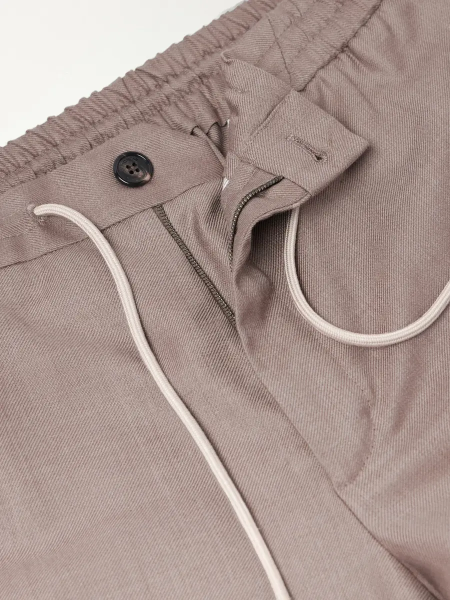 Slowear Tapered Wool and Silk-Blend Twill Drawstring Trousers - Men | Thumbnail 6 Slowear Tapered Wool and Silk-Blend Twill Drawstring Trousers - Men | Thumbnail 6