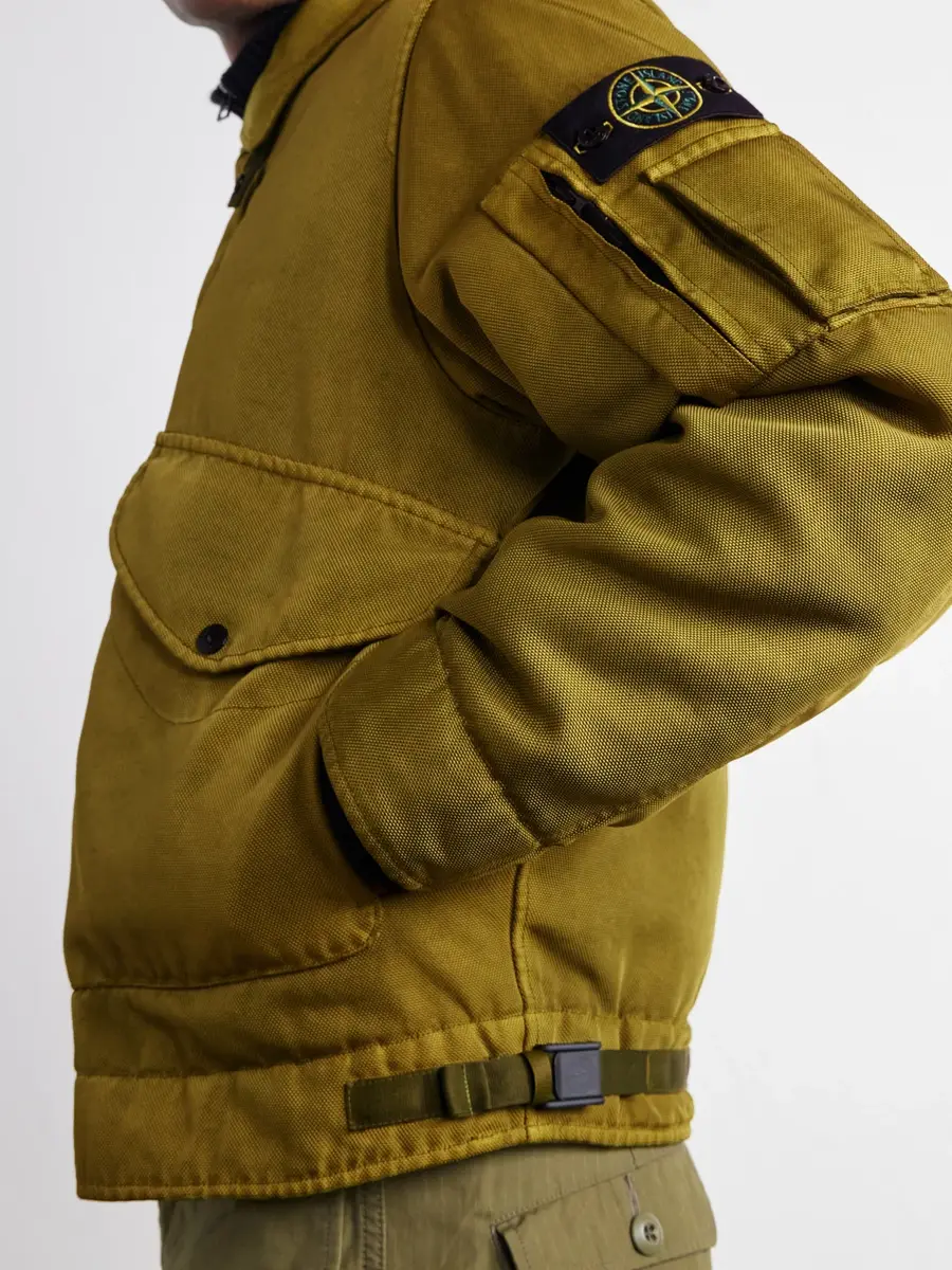 Stone Island Garment-Dyed Dense Oxford Nylon-TC Bomber Jacket - Men | Thumbnail 5