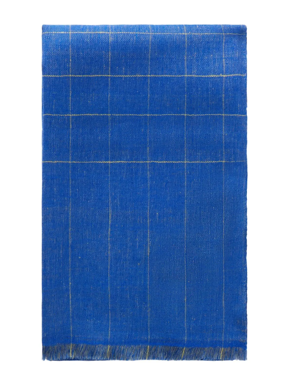 Frayed Checked Cashmere-Twill Scarf - Men