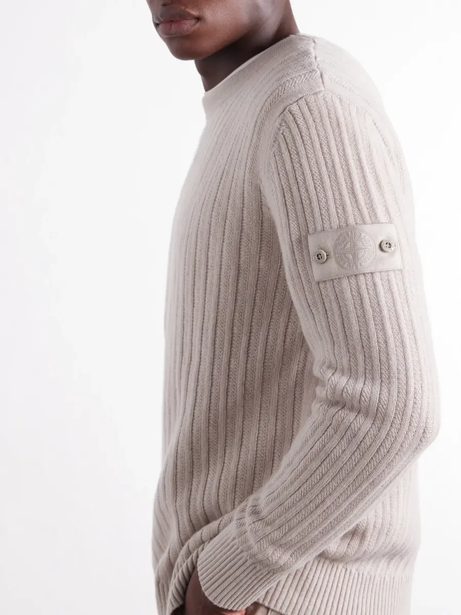Stone Island STONE ISLAND GHOST Ribbed Wool Cashmere Sweater - Men | Thumbnail 5 Stone Island STONE ISLAND GHOST Ribbed Wool Cashmere Sweater - Men | Thumbnail 5