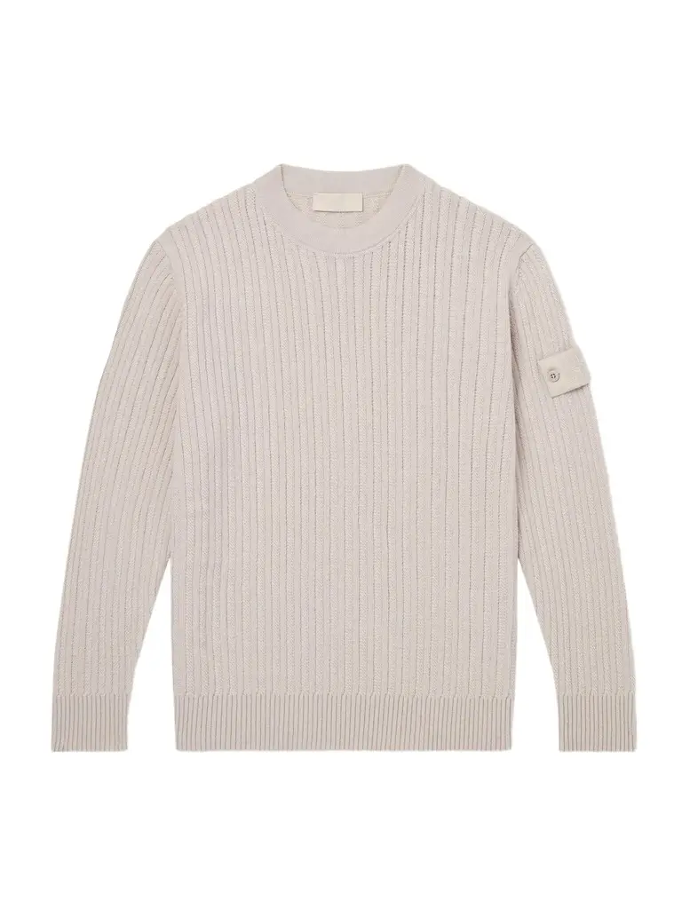 Stone Island STONE ISLAND GHOST Ribbed Wool Cashmere Sweater - Men