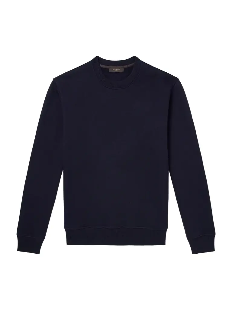 Zanone Cotton and Cashmere-Blend Jersey Sweatshirt - Men Zanone Cotton and Cashmere-Blend Jersey Sweatshirt - Men